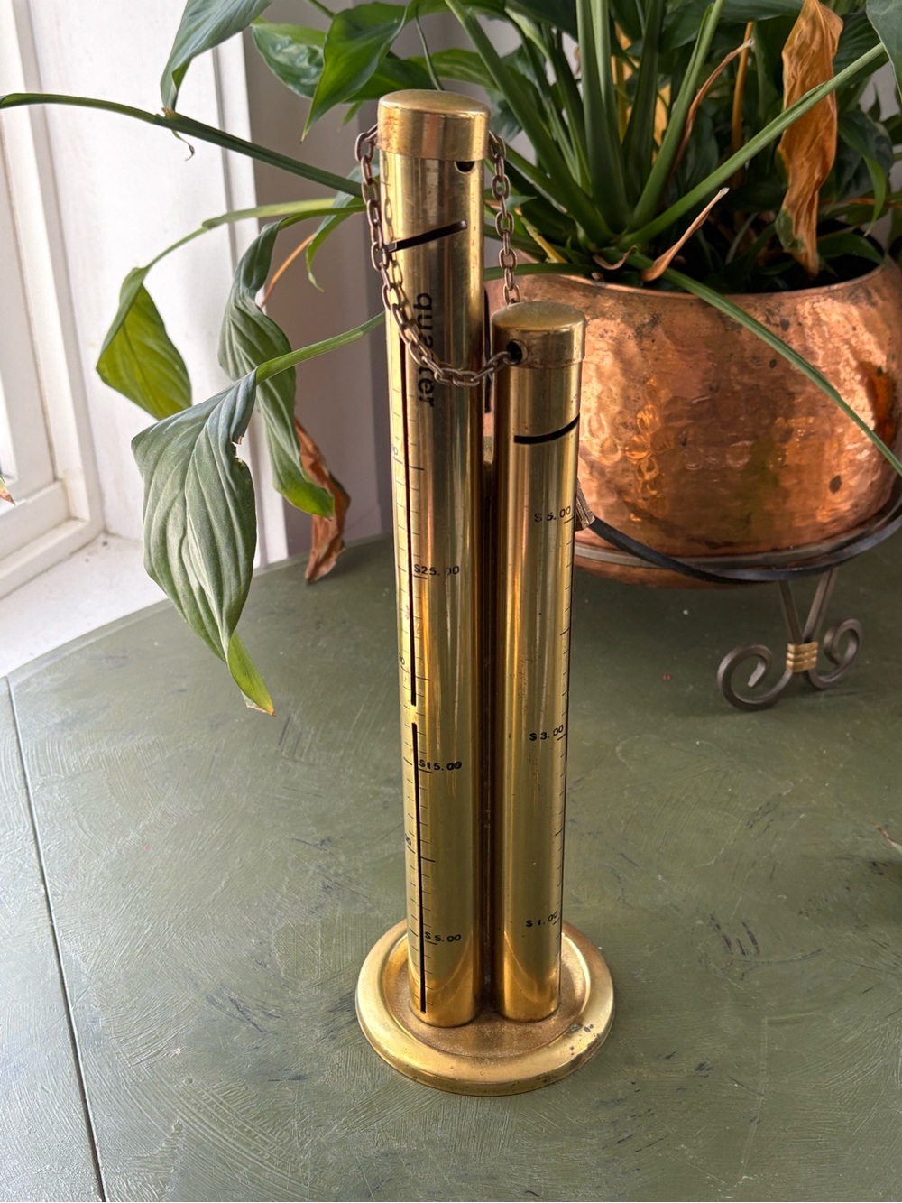 Brass Change Counter Set